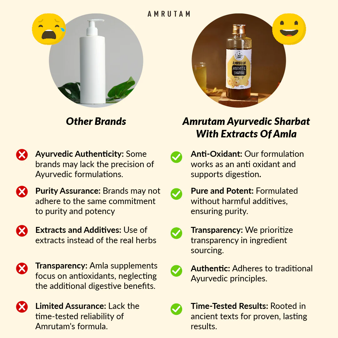 Amrutam Ayurvedic Sharbat With Extracts Of Amla | Indian Gooseberry - Image 4