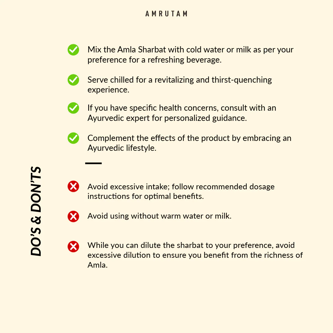 Amrutam Ayurvedic Sharbat With Extracts Of Amla | Indian Gooseberry - Image 6