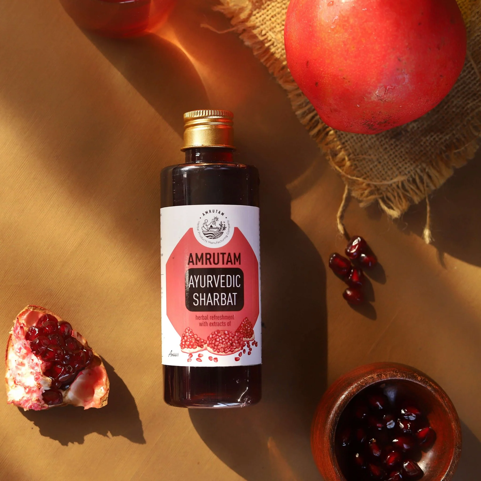 Amrutam Ayurvedic Sharbat With Extracts Of Anar | Pomegranate Juice