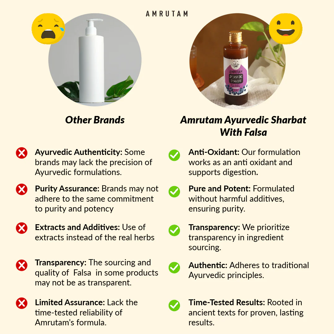 Amrutam Ayurvedic Sharbat With Falsa - Image 4