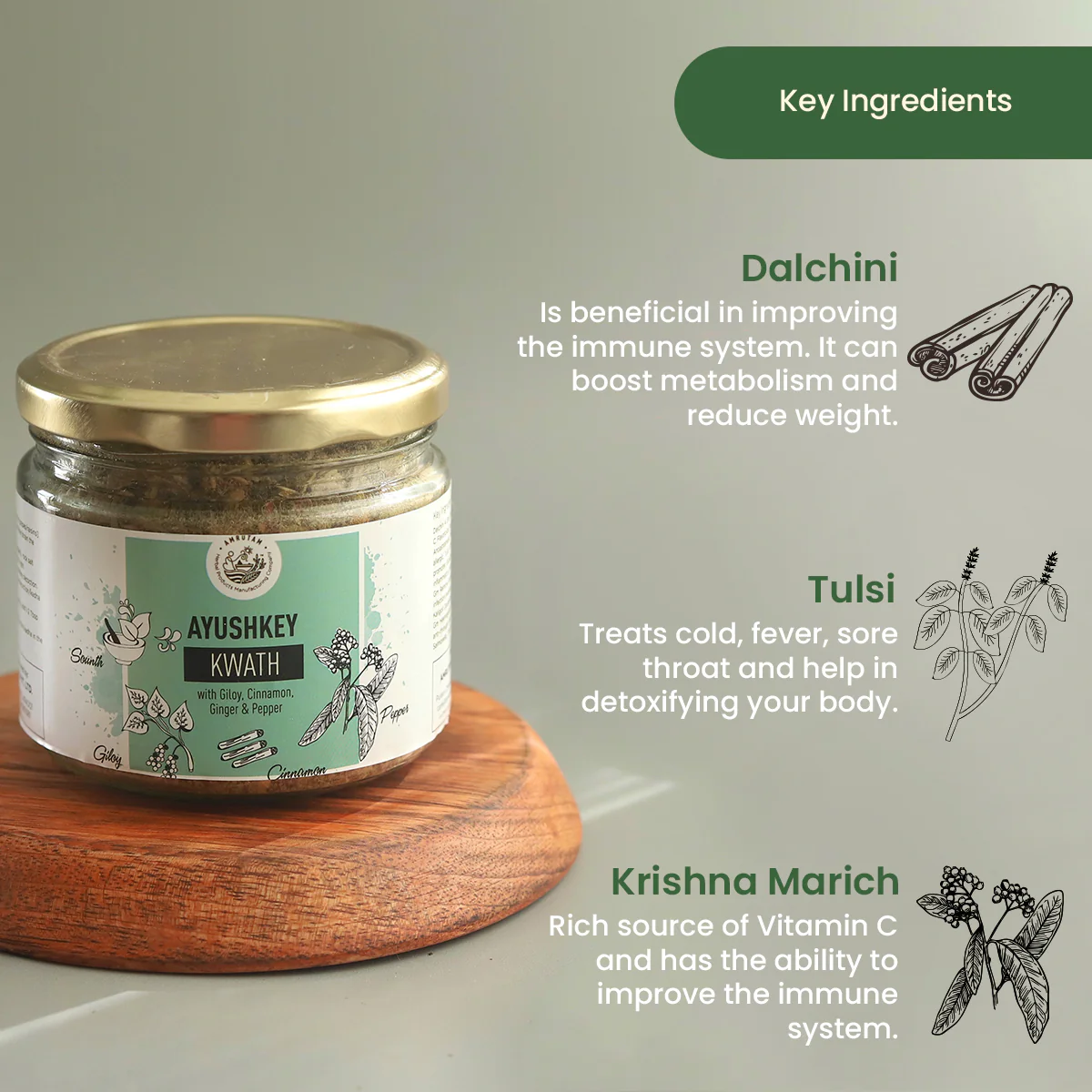 Amrutam Ayushkey Kwath | Immunity Booster - Image 3
