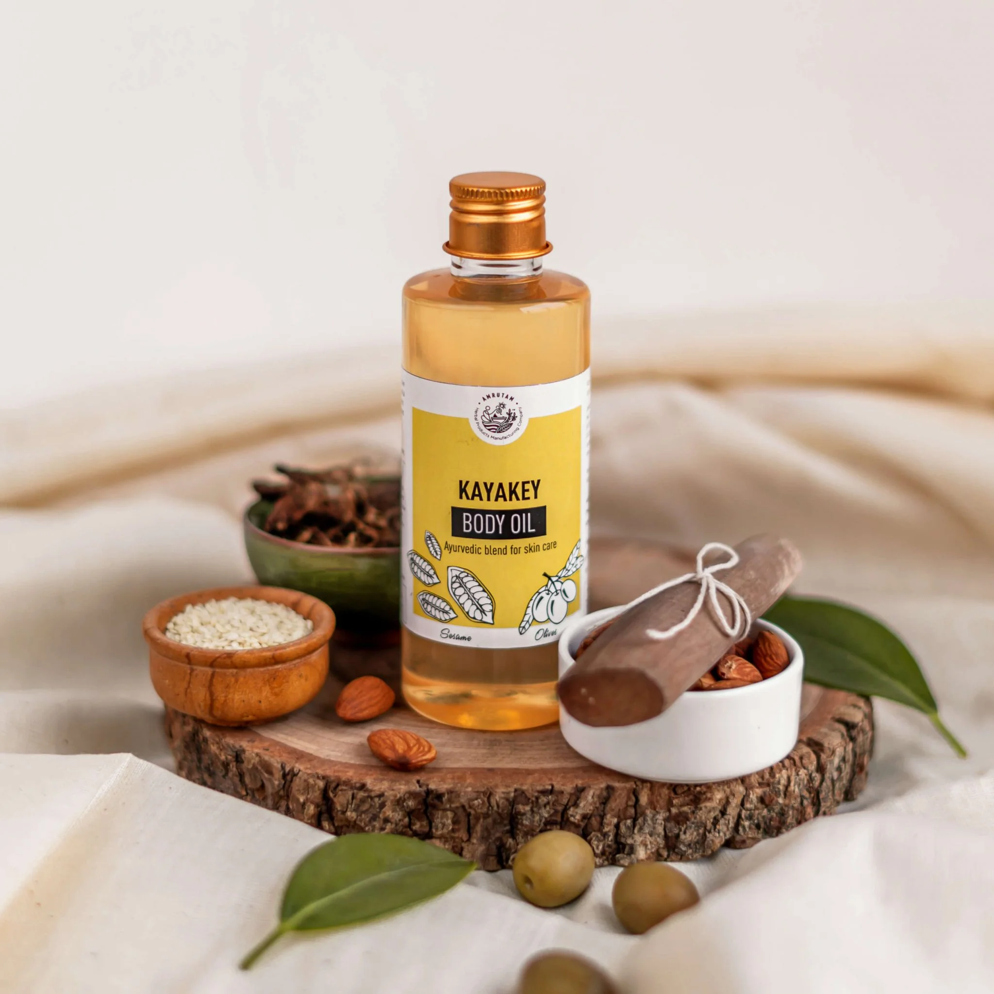 Amrutam Kayakey Body Oil | Ayurvedic Blend For Body Massage