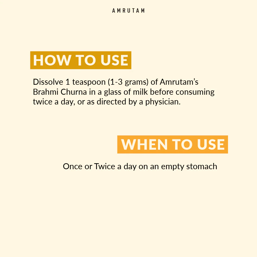 Amrutam Brahmi Churna | Ayurvedic Stress Reliever - Image 5