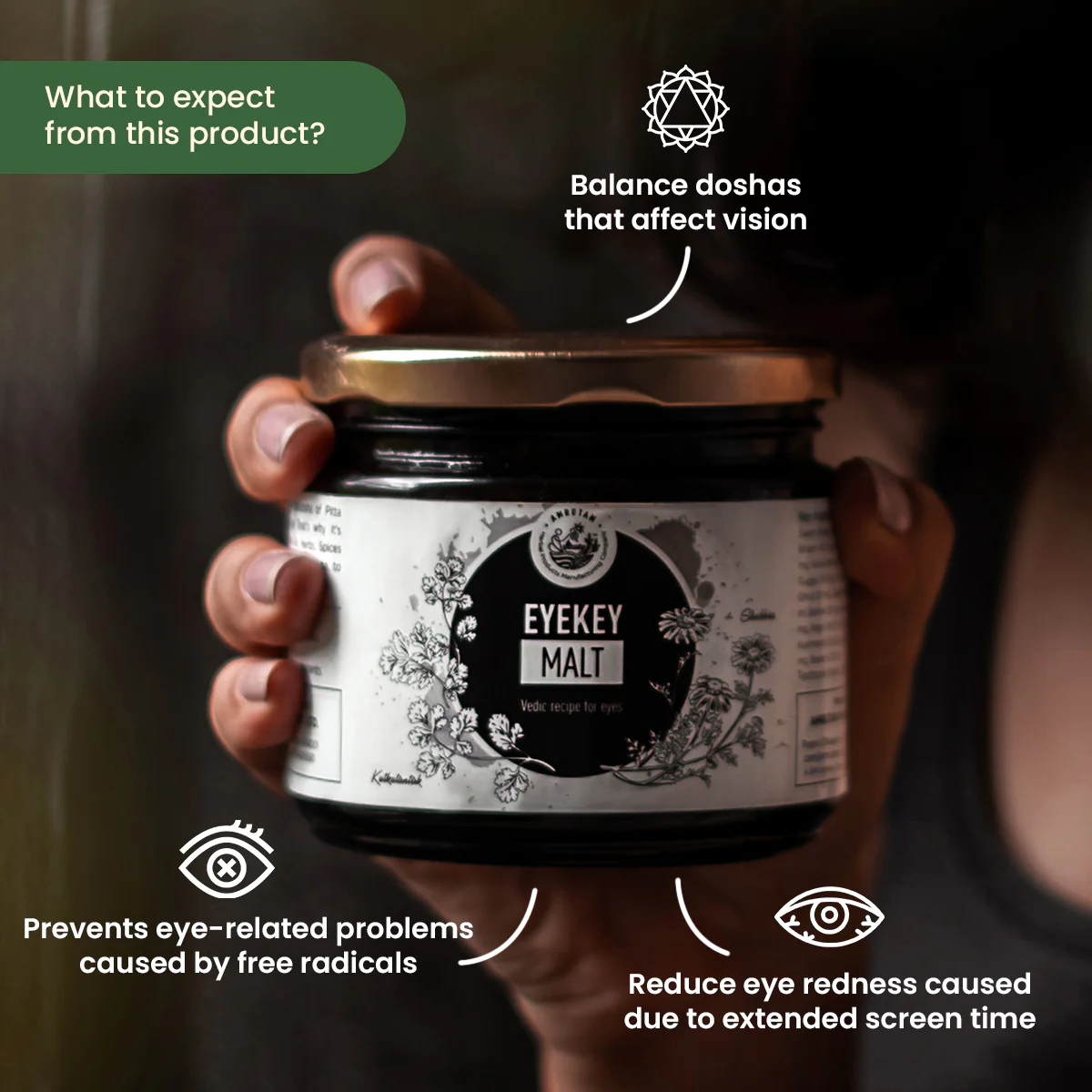 Amrutam Eyekey Malt | Vedic Recipe for Eyes - Image 2