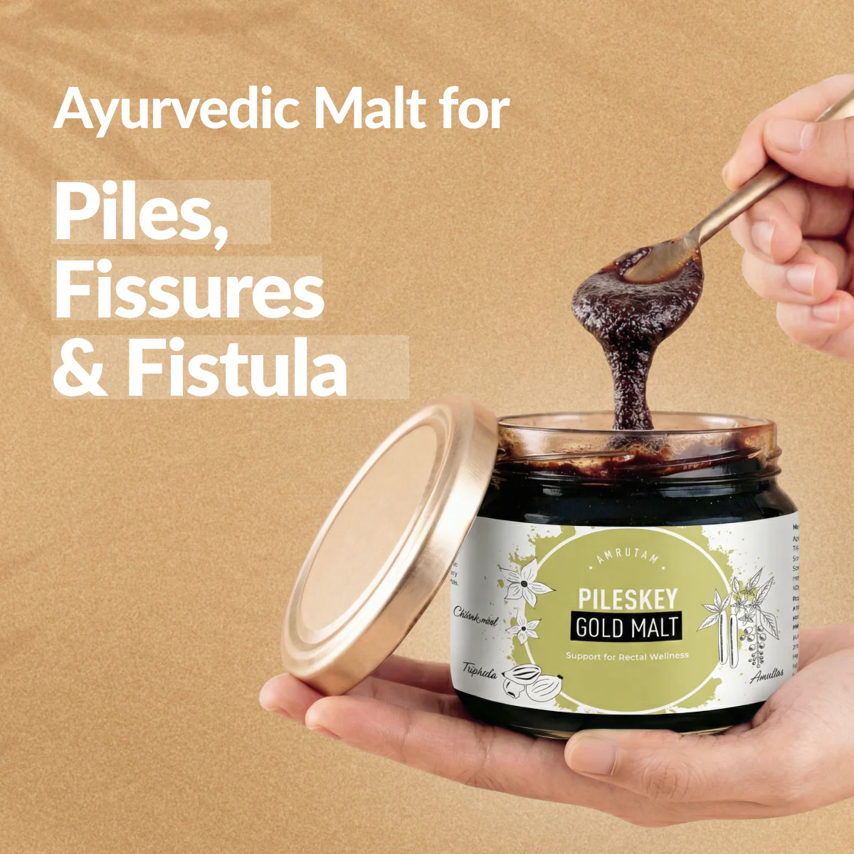 Amrutam Pileskey Gold Malt For Piles and Fistula