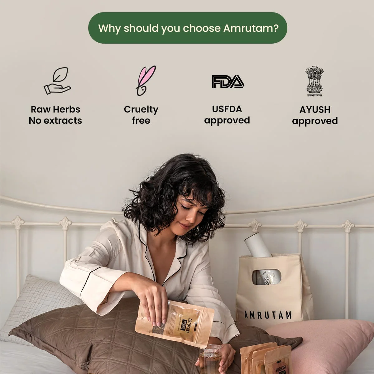 Amrutam Triphala Churna | Ayurvedic Tridosha Balancer - Image 3